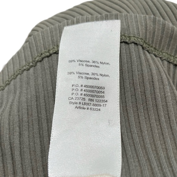 Aritzia Wilfred Free Murdock Ribbed Tank Bodycon Midi Dress | Sage Green | Small - Picture 5 of 10